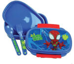  Pókember Dino-Webs szendvicsdoboz + evőeszköz szett