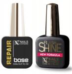 Nails Company Hibrid Duók Nc Repair Base 11ml Top Flash Shine 11 ml (Repair Base)