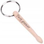  Kulcstartó Gravírozott gravírozott kulcstartó kör dobverő