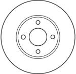 TRW Féktárcsa Nissan P. Almera 1, 4-1, 6/2, 0 D 95-00