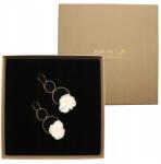 Kokonet Fülbevaló kerek Virágos arany könnyű esküvői gyönyörű (6-0012)