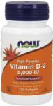 NOW Vitamin D3, 5000 UI, 120 capsule softgel