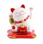  Napelemes Figura Japán Cica Szerencse Bábu Neko Mozgatja A Mancsát 7 CM (JYA02919-02)