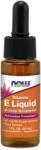NOW Vitamina E lichidă 90 UI, vitamina E lichidă, 150 doze, 30 ml