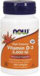 NOW Vitamin D3, 5000 UI, 240 capsule softgel