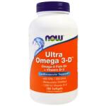 NOW Ultra Omega-3 cu vitamina D, 300 DHA / 600 EPA, 180 capsule softgel