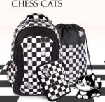 St. Majewski St. Right cicás iskolatáska, hátizsák 39 cm SZETT - Chess Cats (664403/SZETT)