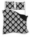 Faro Ágynemű garnitúra 180X200+2x70X80 pamut fekete-fehér mintás (005 180x200)