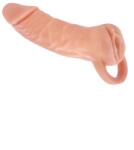 NMC 2 in 1 Prelungitor Penis si Masturbator Vagin, Soft TPR, Natural, 18.5 cm