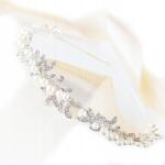 Kokonet Ezüst esküvői hajpánt gyöngyökkel és strassz kristályokkal (4-0191)