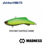 Madness Wobbler Madness Shiriten VIBE73 NT#02 Night Chartreuse Sardine (73mm; 17g) (4518184007785)