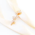 Kokonet Arany hajdísz virágok kristályokkal csillogó Boho glam swarovski (4-0258)