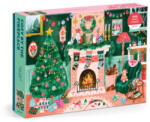 Galison Cozy by the Fireplace 1000 Piece Puzzle | Galison