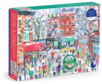 Galison Michael Storrings Christmas in Greenwich Village 1000 Piece Puzzle | Galison