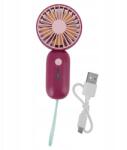  Csendes utazó ventilátor 3 Usb üzemmód otthonra és irodába piros (MVAHG3787)