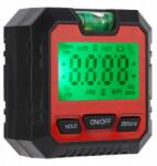  Digitális Szögmérő, mágneses, elektronikus vízmérték, LCD kijelző, ABS anyag (068322)