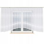  Jacquard kész függöny íves 160x620cm fehér nappaliba (Klau620)