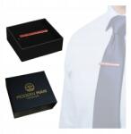  Nyakkendőcsipesz Modern Piros Print Ajándék Neki Doboz (spinka do mankietów)