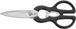 WMF Foarfece de bucatarie WMF 21 cm, foarfece de uz casnic cu margine de ferastrau, foarfece de bucatarie, otel inoxidabil, maner din plastic, foarfece universale cu deschizator de sticle (18.8246.9990)