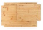 Salter Set de 3 tocatoare Salter BW07281 din bambus margini gri anti-alunecare (BW07281) Tocator