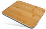 FACKELMANN Balance Cutting Board Wood Bamboo - Placa robusta din lemn pentru bucatarie pentru carne, peste si legume - Taietura moderna cu margine colorata - 30 x 23 x 0, 5 cm, maro (37671) Tocator