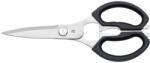 WMF Foarfece de bucatarie WMF 23 cm, foarfece de uz casnic, foarfece de bucatarie, otel inoxidabil Cromargan, maner din plastic, foarfece universale cu deschizator de sticle si ridicator de conserve (18.8