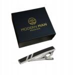  Nyakkendőtű Elegáns Klip Modern+ajándék Doboz Nagyszülők Napja (spinka do krawatu elegancka czarna)