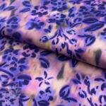  Pamutvászon SATIN Purple flowers digital print
