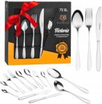Karl Hausmann Evőeszköz Készlet 12 Személyre, 72 Darabos, Dobozban Rozsdamentes Acél Evőeszköz Készlet (KOMPLET ZESTAW SZTUĆCÓW dla 12os 72 elementy)