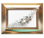 Kokonet Esküvői ágacska Hajdísz levelek Boho stílus (4-0045)