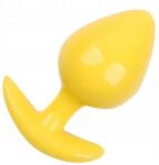  Anal Dugó Masszírozó, sárga, TPE, 6.5cm (Arotic SoftPlay Yellow)