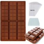  Forma Szilikon Cukorka, Praliné, Jégkrém, Viasz Táblás Csokoládé Készítéséhez Nagy (6931755555863)