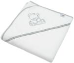 New Baby Prosop pentru copii din frotir cu broderie şi cu glugă New Baby 80x80 alb urs Prosop