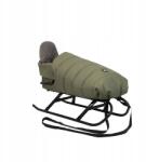 Kunert Fém hagyományos szánkó Kunert Flo Khaki hálózsákkal (Flo i S)