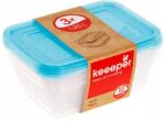Keeeper Fagyasztó műanyag ételtároló dobozok 3x 1, 25 L (30675)