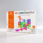 MAGNICREATIX Mágneses építőkockák Fluoreszkáló Golyóstoll, UV lámpával, 81 el. Magnicreatix