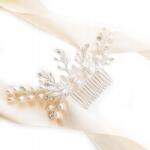 Kokonet Esküvői fésű Gyöngyökkel, strasszokkal (4-0165)