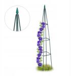 Relaxdays Pergola fém oszlop 192 cm Díszes boltív kerti Obeliszk Növénytámasz (10026250)