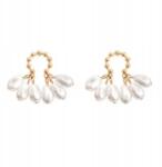 Kokonet arany színű finom apró gyöngy fülbevaló divatos glam minimalista beszúrós (3-0532)