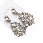 Kokonet Ezüst fülbevaló kristályok Esküvő Hosszú nagy csoda (3-0271)