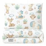  Ágynemű Szett, 2 részes, 135×100cm, 60×40cm, 100% pamut, rácsoságyba (DZISS)