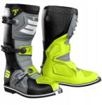 Shot Cross Quad Atv MX Shot Race 2 Cipő Fekete Szürke Neon Sárga 44