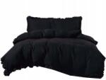 Strefa Spania Ágynemű garnitúra 160x200 fekete fodros (POS-160X200-FFB-2589)