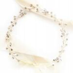 Kokonet Arany ág esküvői fejpánt kristályok boho levelek esküvőre (Złota gałązka opaska ślubna kryształki listki)