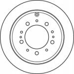 TRW Féktárcsa Toyota Hátsó Landcruiser 08-