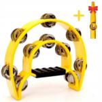 Kazoo Polska Tamburin kétsoros dupla sárga hangos Pro tamburin +kazoo (TA2ZU-01)