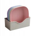  Saláta tányér, előétel Műanyag Étkészlet 12 Db-os Szett (04)