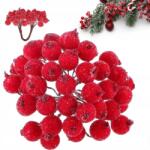 Handy Art Vörös berkenye dróton gömb nád ág 12mm 40 db (jarzębina czerwona kulki)