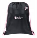 ST.RIGHT Iskolatáska Tornacipő Hátizsák Zsinóros Kislány Fekete K Pop (1111)