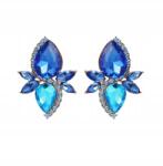 Kokonet Elegáns kék Kobalt fülbevaló, elegáns stiftes (3-0491)